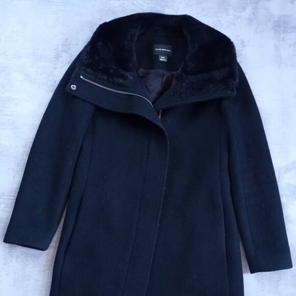 Club Monaco Wool Winter Jacket Rocio Faux Fur - Picture 5 of 13